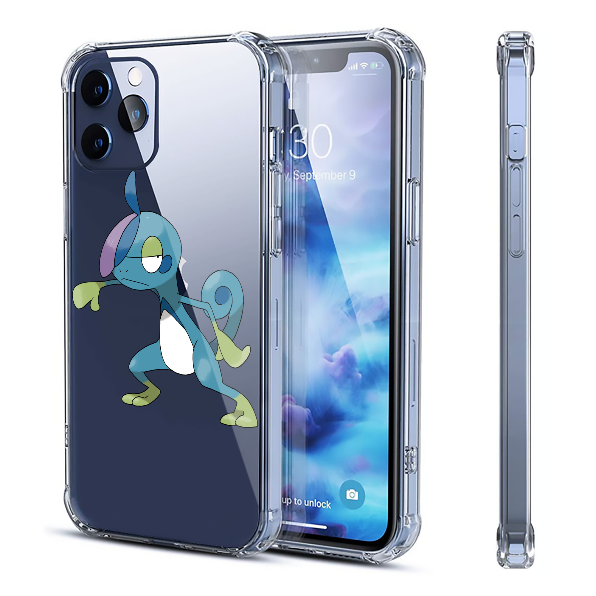 （画像用） ポケットモンスター Pokémon 【iPhone 12シリーズ対応】透明スマホケース（クリアソフトケース）